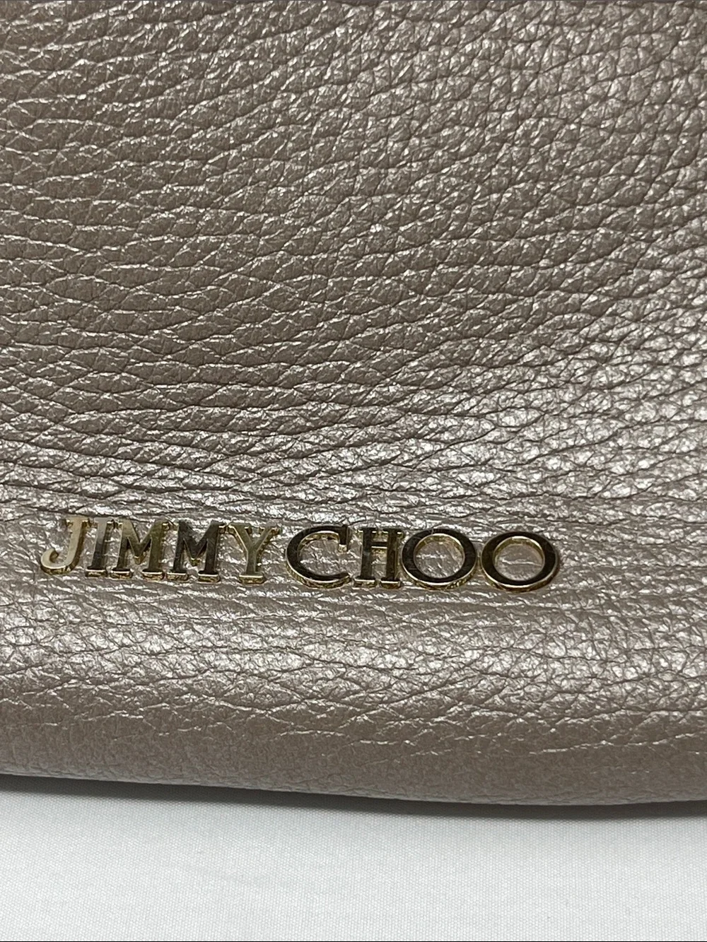 Jimmy Choo Taupe Leather Hobo Skybag